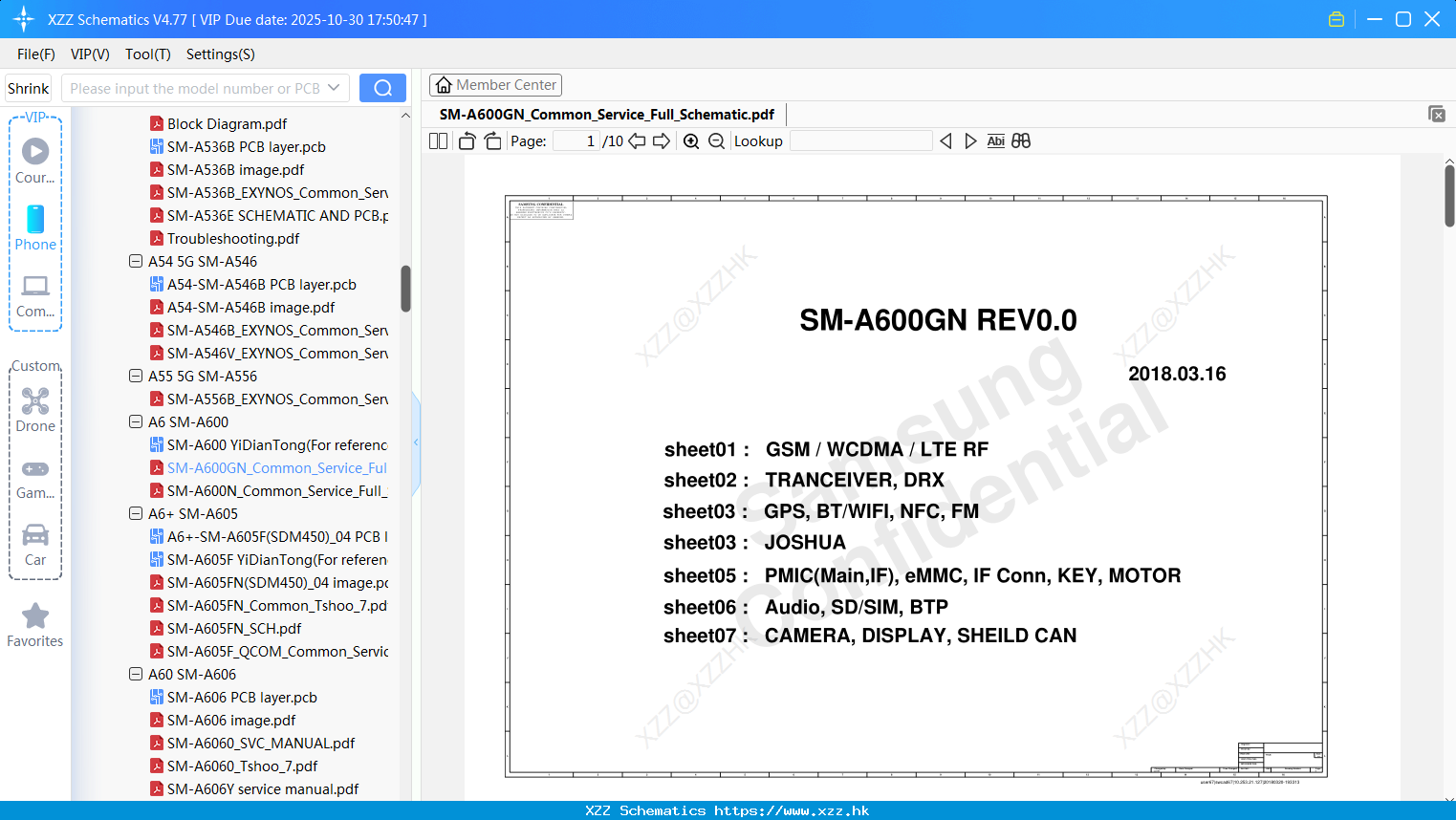 Samsung SM-A600GN_Common_Service_Full_Schematic